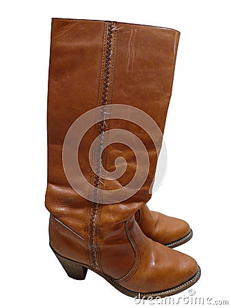 Vintage Campus Boots Stock Photo