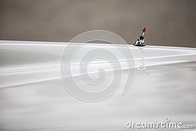 Vintage car antenna Stock Photo