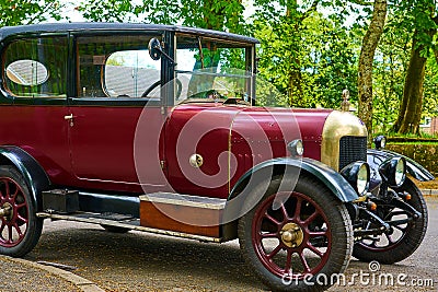 Vintage Car - Morris Oxford Bullnose - Side View Editorial Stock Photo