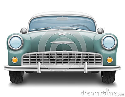 vintage car old retro obsolete transport vehicle vector illustration Vector Illustration