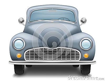 vintage car old retro obsolete transport vehicle vector illustration Vector Illustration