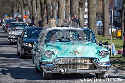 Vintage car parade Editorial Stock Photo