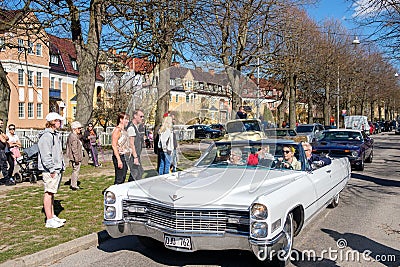 Vintage car parade Editorial Stock Photo