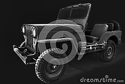 Vintage car Willys jeep Editorial Stock Photo