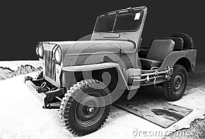 Vintage car Willys jeep Editorial Stock Photo