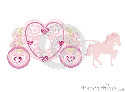 Vintage carriage icon Vector Illustration