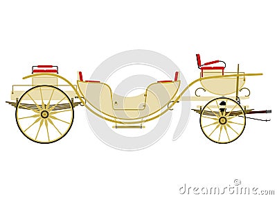 Vintage carriage Vector Illustration