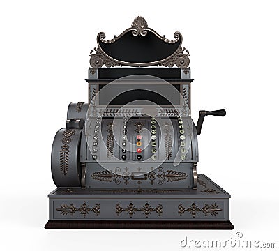 Vintage Cash Register Stock Photo