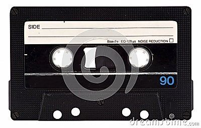 Vintage Cassette Tape Stock Photo