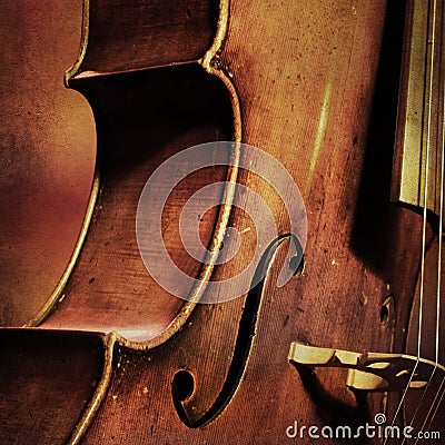 Vintage cello background Stock Photo