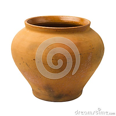 Vintage ceramic pot Stock Photo