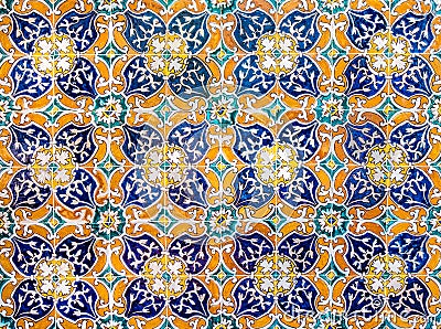 Vintage ceramic tiles background, perfect colorful pattern Stock Photo