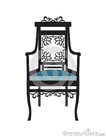 Vintage Chair furniture Vector Vector Illustration