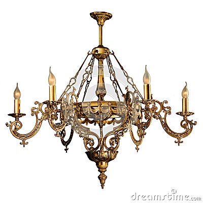 Vintage chandelier Stock Photo