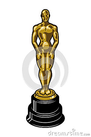 Vintage cinematic academy award template Vector Illustration