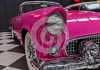 Vintage Classical Ford Thunderbird Editorial Stock Photo