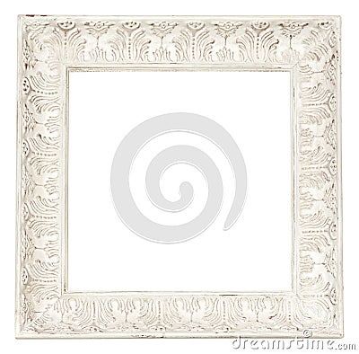 Vintage classical white rectangle frame Stock Photo