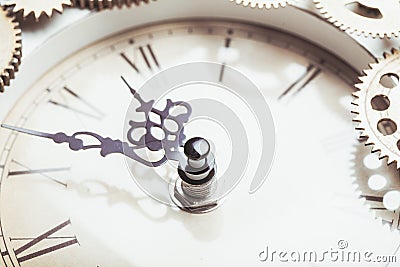 The vintage clock Stock Photo