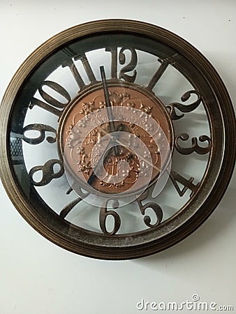 Vintage clock templet Stock Photo