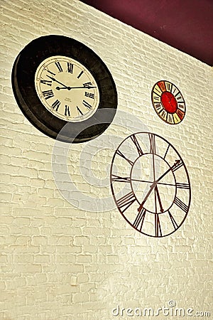 Vintage clocks Stock Photo