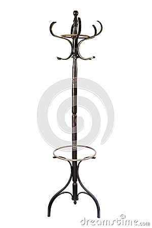 Vintage Coat Rack Stock Photo