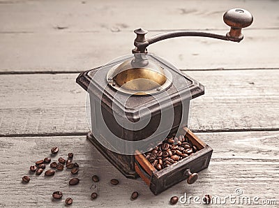 Vintage coffee blender Stock Photo