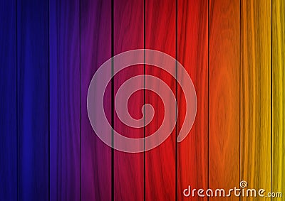 Vintage coloful wooden wall Stock Photo