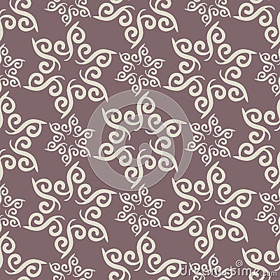 Vintage color seamless pattern Cartoon Illustration