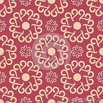 Vintage color seamless pattern Vector Illustration