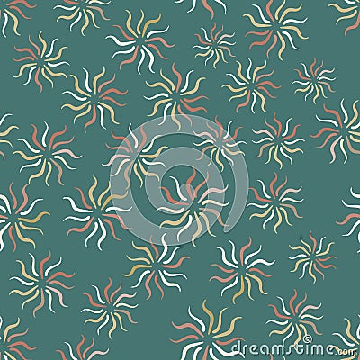 Vintage color seamless pattern Vector Illustration