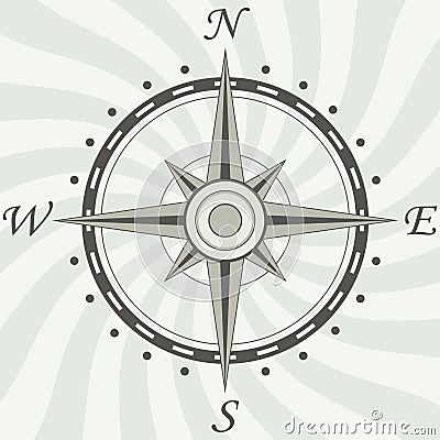 Vintage compass Vector Illustration