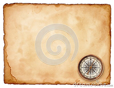 Vintage compass Stock Photo