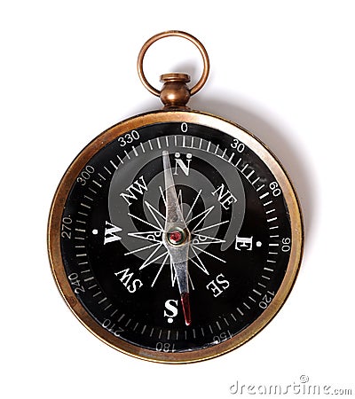 Vintage Compass Stock Photo