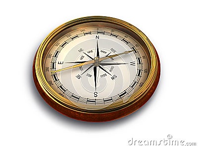 Vintage compass Stock Photo