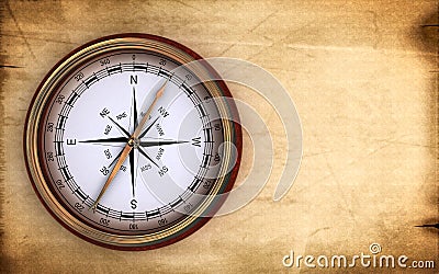 Vintage compass Stock Photo