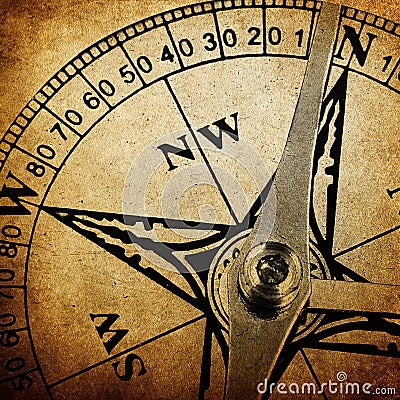 Vintage compass background Stock Photo