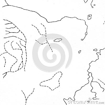 Vintage contour mapping. Natural printing illustrations of maps. Cartoon Illustration