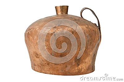 Vintage copper pitcher Stock Photo