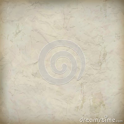 Vintage crumpled old paper textured background Vector Illustration