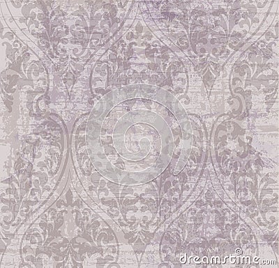 Vintage Damask ornament Vector background. Stylish patterns with stains decor. trendy pastelate colors Vector Illustration