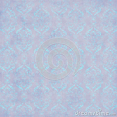 Vintage Damask Wallpaper Stock Photo