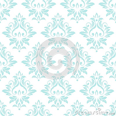 Vintage damask wallpaper Vector Illustration