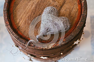 Vintage decoration with a heart Stock Photo