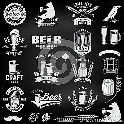 Vintage design for bar, pub and restaurant business. Vector Illustration