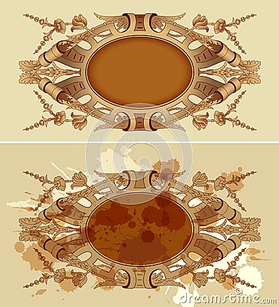 Vintage design renaissance emblem Vector Illustration