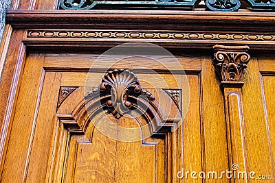 Vintage Detail Door Architecture Traditional Style Stock Photo