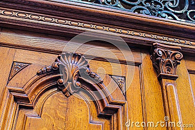 Vintage Detail Door Architecture Style Antique Stock Photo