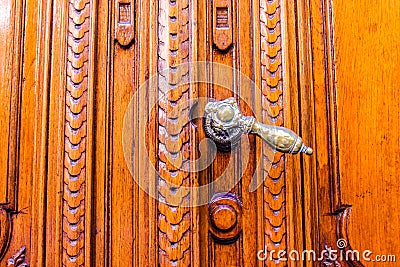 Vintage Detail Door Architecture Pattern Style Ornate Stock Photo