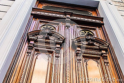 Vintage Detail Door Architecture Ornate Antique Stock Photo