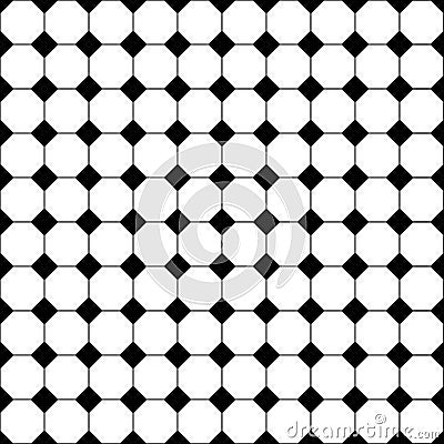 Vintage diagonal chequerwise squares cross lines vector pattern or background. Texture for tiles Vector Illustration